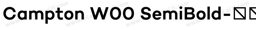 Campton W00 SemiBold字体转换